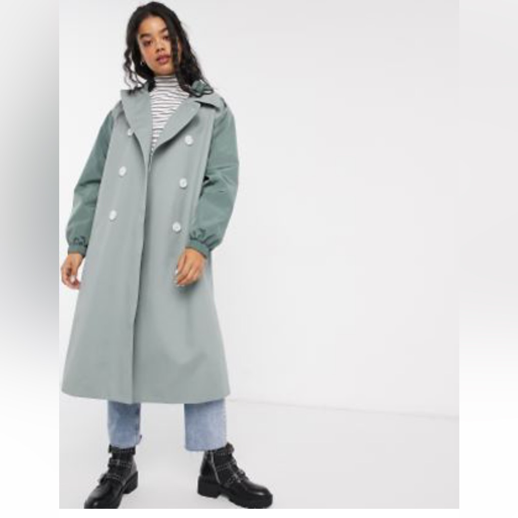 Asos Sage Trench Coat